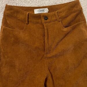 Cider corduroy flare leg pants super high waisted size small